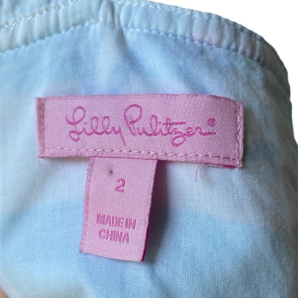 Lilly Pulitzer Sandrine Dress Shorely Blue, with  Pearl details, size 2 - Picture 8 of 10